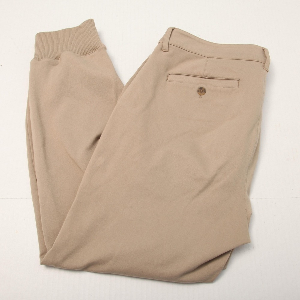Paige Pants Mens 34 Jogger Stretch Casual Cuffed Tapered Lounge Desert Rock